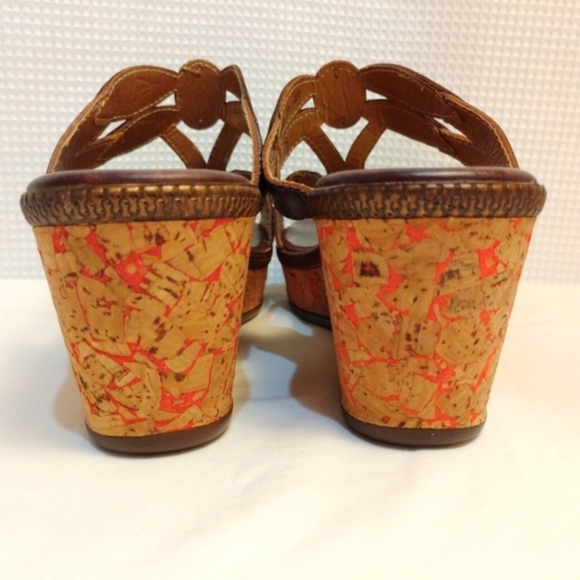 Spring Step Bonita Leather Jeweled Dragonfly Wedge Sandals Colorful 10.5 - Picture 8 of 13